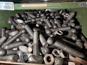 lot 10216 image: Bin of T-Head Bolts & Nuts