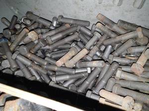 lot 10130 image: Two Bins of Bolts