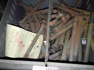 lot 10132 image: 12 x 6 & 34 x 3 12 Bolts in Metal Bins