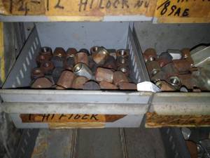 lot 10146 image: Bins of Nuts and Misc