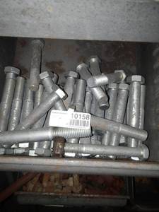 lot 10158 image: 34 x 2 34 SAE Bolts in Bin