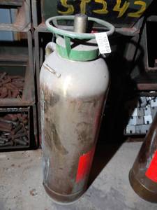 lot 10169 image: Brass Vintage Fire Extinguisher