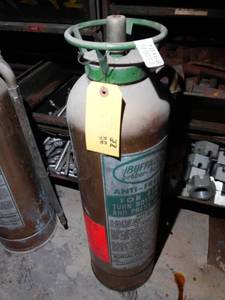 lot 10168 image: Brass Vintage Fire Extinguisher
