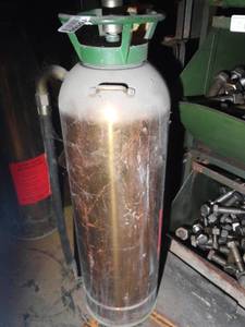 lot 10160 image: Brass Vintage Fire Extinguisher