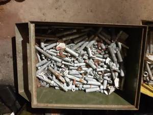 lot 10064 image: Metal Bin of Rivet Screws