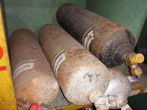 lot 10072 image: Lot of Aceytlene Bottles