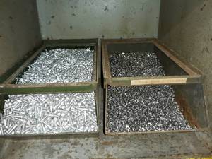 lot 10104 image: Two Bins of Screws and Nuts