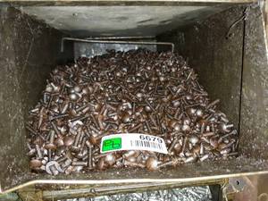 lot 6679 image: Metal Bin Full of Bolts