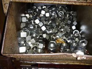 lot 6678 image: Metal Bin Full of Nuts