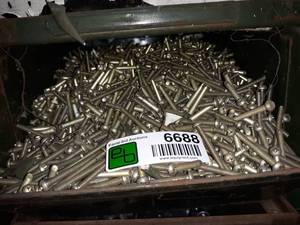 lot 6688 image: Metal Bin Full of Machine Screws