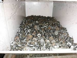 lot 6666 image: Metal Bin Full of Door Bolts