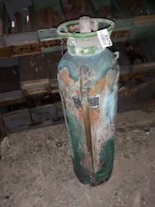 lot 6579 image: Brass Vintage Fire Extinguisher