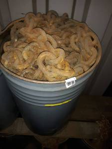lot 6590 image: Barrel of 3 Link TowLog Chain 100ft Total