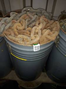 lot 6592 image: Barrel of 3 Link TowLog Chain 100ft Total