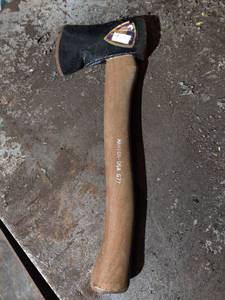 lot 6560 image: Marion-USA G77 Wood Handled Hatchet