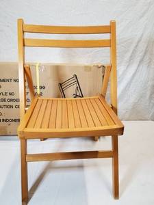 lot 9165 image: Indonesian Wooden Fold Out Chair Set Of 4