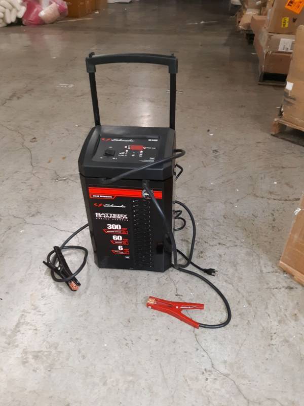 Schumacher SC1400 6//12V Wheeled Fully Automatic Battery Charger and 200//300A Engine Starter