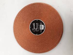 lot 31429 image: Sparkle Round Placemats Auburnorangerust Metallic 15 Set Of 6