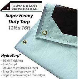 lot 31463 image: Hydratarp 12 Ft. X 16 Ft. Heavy Duty Waterproof Tarp