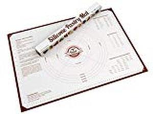 lot 34211 image: Simple Baker Extra Thick, Extra Large Silicone Pastry Mat with Measurements, 25x18 Non-Slip 0.7mm Thick Sheet