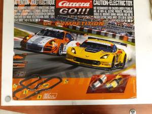 lot 34216 image: Carrera Go Competition Porsche  Corvette Slot Car Set