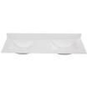 lot 34938 image: Home Decorator 61 in. Culture Marble Double Basin Vanity