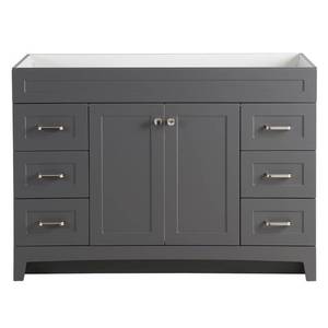 lot 34940 image: Home Decorators Collection Thornbriar 48 in. W x 21 in. D Bathroom Vanity Cabinet in Cement, $429 On Retail