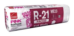 lot 34946 image: Owens Corning 15 in. W x 93 in. L 21 Kraft Insulation Batt 67.81 sq. ft., $59 On Retail