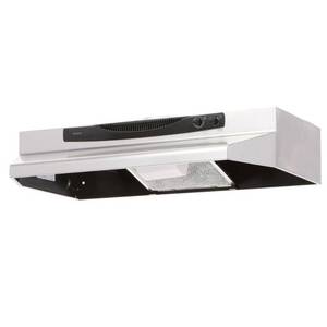 lot 34948 image: NuTone ACS Series 30 in. Convertible Under Cabinet Range Hood with Light in Stainless Steel, Silver Retail $219.00