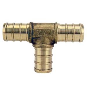 lot 34974 image: Apollo Valves apxt12 Crimp Tube Tee, 12 in, pex, Brass
