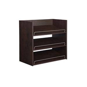 lot 35120 image: ClosetMaid Impressions 3-Shelf Chocolate Shoe Organizer, Brown