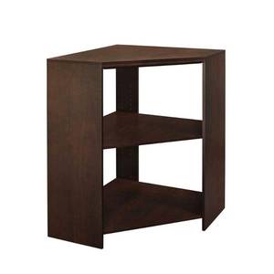 lot 35131 image: ClosetMaid Impressions 28.7 in. W x 28.7 in. D x 41.1 in. H Chocolate Wood Corner Unit, Brown