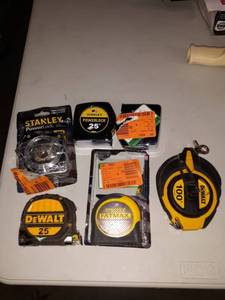 lot 35244 image: Different Make of Tape Measures of 25 & 100.(6 count)