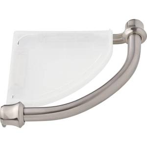 lot 35246 image: Delta Faucet 41316-SS Traditional Corner ShelfAssist Bar, Stainless