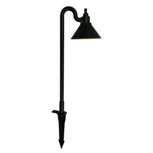 lot 35251 image: Hampton Bay Low Voltage 3.5-Watt ORB Outdoor Integrated LED 2700K White Warm Landscape Path Light.The bottom partend is Missing
