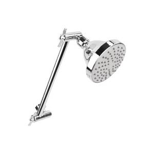 lot 36529 image: 1 Spray 4 in. Showerhead 1.8 GPM withAdjustable Arm in Chrome (Grey)