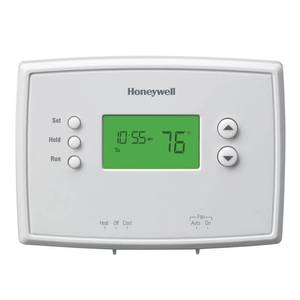 lot 36532 image: Honeywell 52-Day Programmable Thermostat for Low Volt Systems (RTH2300B1038E1)