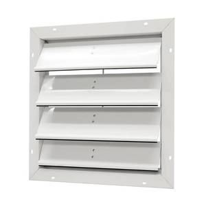 lot 36535 image: GAF Master Flow SGM20 Automatic Shutter Power Gable Ventilator, 16-12 X 16-12 in