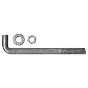 lot 36562 image: (2) Acorn International 58 in. x 10 in. Anchor Bolt with Nuts and Washers (25-Pack)
