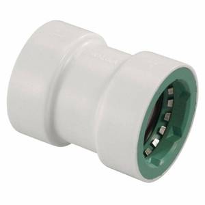 lot 36583 image: (50) Orbit 1 in. PVC-Lock Coupling, White, 2 Sizes, 25 Each