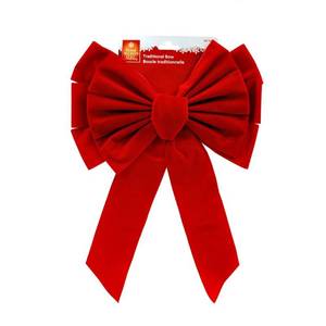 lot 36609 image: (5) Red Flock Bow 11 In. X 16 In.