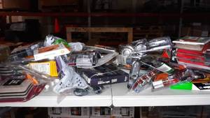 lot 36623 image: Lot of Assorted Items, Padlocks, Furniture Gliders, Address Light, Deadlock Doorknob, etc.