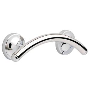 lot 35238 image: Traditional Curved 8-89 in. x 78 in. Concealed Screw Assist Bar in Polished Chrome