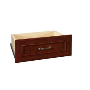 lot 35147 image: ClosetMaid Impressions 21.54 in. 8.7 in. Dark Cherry Deluxe Wood Drawer Kit