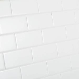 lot 35157 image: Daltile Restore Bright White 3 in. x 6 in. Ceramic Modular Wall Tile (12.5 sq. ft.  case) with a Total Area of 487.5 Square Feet. The Reccomend Price for the all Boxes is 2,700 $