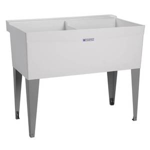 lot 35159 image: EZ-FLO 86115 Double Bowl Laundry Tub