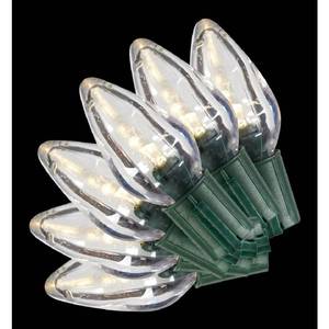 lot 35181 image: Home Accents Holiday 25 ft. 25-Light LED Warm White C9 Super Bright String Light