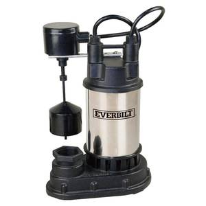 lot 35195 image: Everbilt 12 HP Submersible Sump Pump SP05002VD