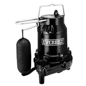 lot 35196 image: Everbilt 12 HP Cast Iron Sump Pump