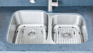 lot 5013 image: Wells Sinkware Craftsmen Series Stainless Steel Kitchen Sink Package, 32 6040, Brushed Matte Finish